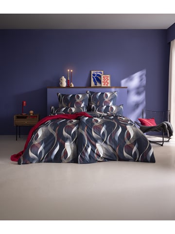 Estella Bettwäsche Mako-Satin Nick in indigo