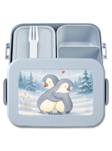 Mr. & Mrs. Panda MEPAL Bentobox Pinguine Kuscheln Design ohne Sp... in Blau Pastell