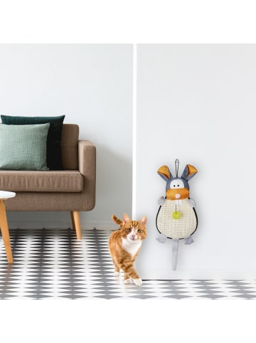 relaxdays Kratzmatte Hase in Bunt