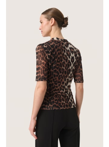 Soaked in Luxury Bluse langarm SLAldora Feminine Form in Leopard Pattern