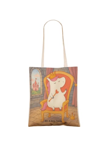 Mr. & Mrs. Panda Stofftasche Einhorn Prinzessin Design ohne Spruch in Weiß