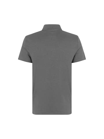 Seven Seas by ID Polo Shirt elegant in Dunkel grau meliert