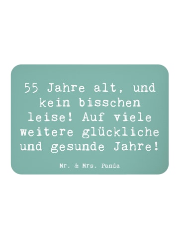 Mr. & Mrs. Panda Magnet Spruch 55. Geburtstag Energie mit Spruch in Meeresbrise