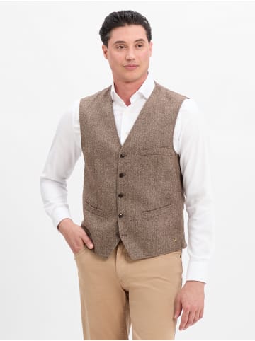 CARL GROSS Weste in braun - 0002