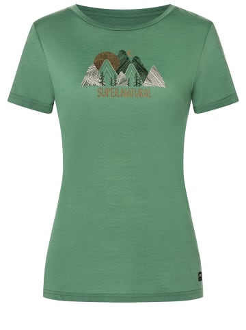 super.natural Merino T-Shirt in grün