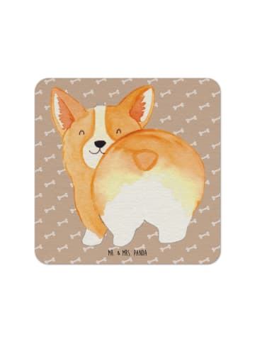 Mr. & Mrs. Panda Tischuntersetzer Corgi Po ohne Spruch in Hundeglück