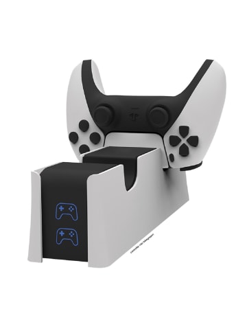 COFI 1453 Ladestation Charger für 2 Controller kompatibel mit PS5 Controller in Weiß