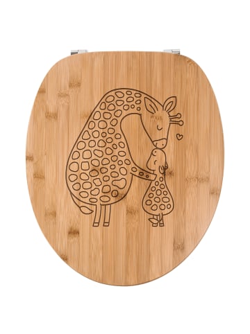 Mr. & Mrs. Panda WC-Brille Giraffe Kind ohne Spruch in Transparent