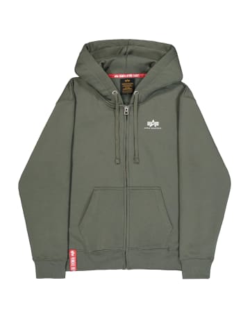 Alpha Industries Alpha Industries Zip-Kapuzenpullover in dark olive