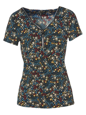 KOROSHI Kurzarm T-Shirt in bunt