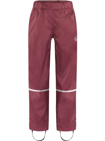Normani Outdoor Sports Kinder Regenhose Thurlow in Rot/Weiß