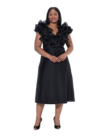 Ulla Popken Midikleid in schwarz