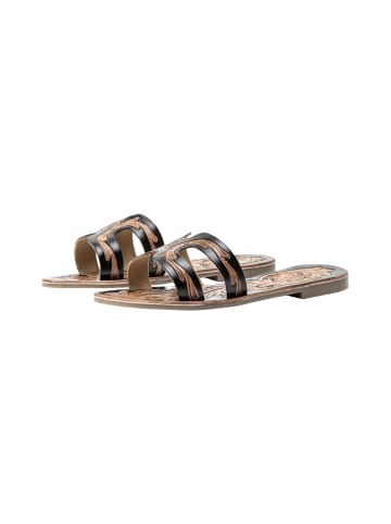usha FESTIVAL Damen Sandalen Aus Leder in Schwarz