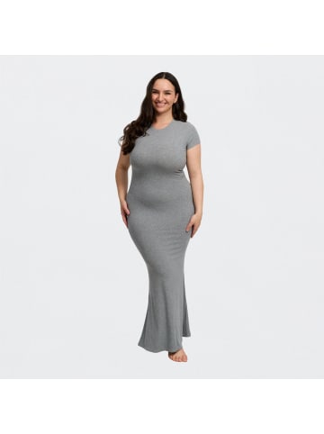 CFAB Maxi-Kleid in Graumeliert