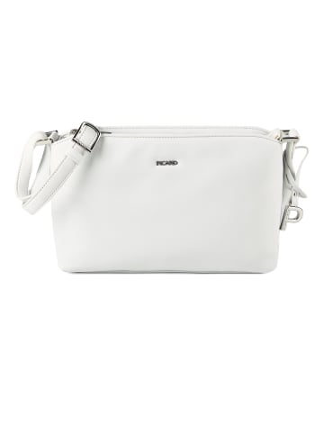 PICARD Really Umhängetasche Leder 27.5 cm in white lily