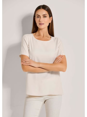 MADELEINE Rundhals-Shirt mit kurzen Ärmeln in perlweiß