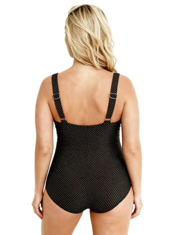 Ulla Popken Badeanzug in schwarz