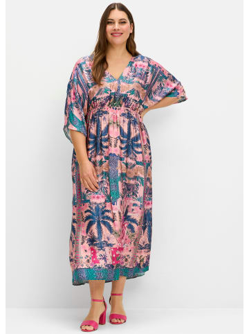 sheego Kleid in rosé-gemustert