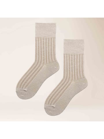 Kunert Socken Magical Rib weich in offwhite