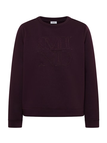 Cecil Sweatshirt mit Stickerei in Rot