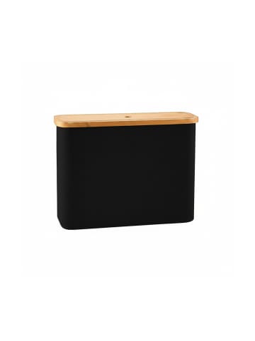relaxdays Toilettenpapier Aufbewahrung in Schwarz - (B)45 x (H)34,5 x (T)15 cm