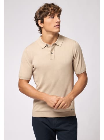Roy Robson Poloshirt Feinstrick in BRAUN
