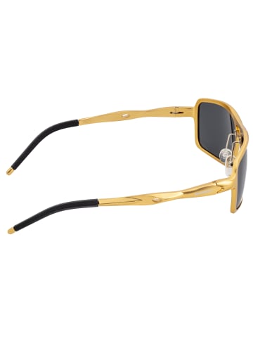 Breed Polarisierte Sonnenbrille "Orpheus" in Gold/Schwarz