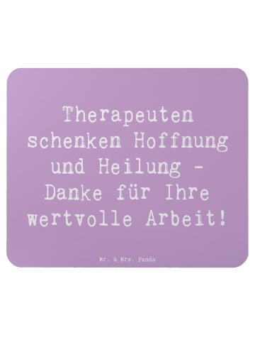 Mr. & Mrs. Panda Maus Pad Spruch Therapeut Dankeschön mit Spruch in Lavendeltraum