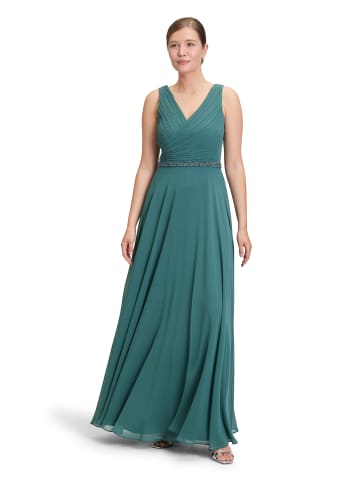 Vera Mont Abendkleid mit Plissee in Dark Emerald