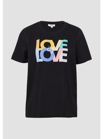 s.Oliver T-Shirt in 99D0_schwarz