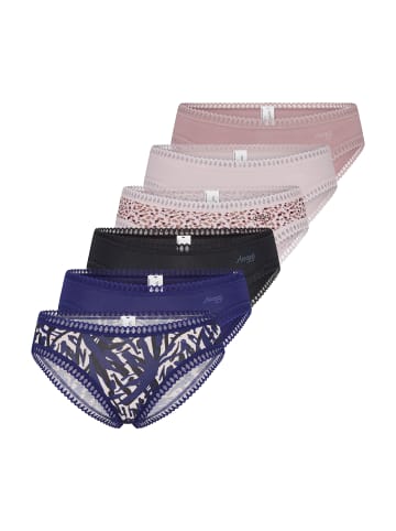 Sloggi Mini Slip GO Crush in Rosa / Blau / Schwarz