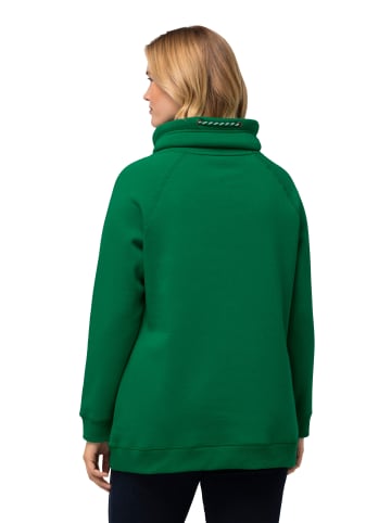 Ulla Popken Sweatshirt in smaragdgrün