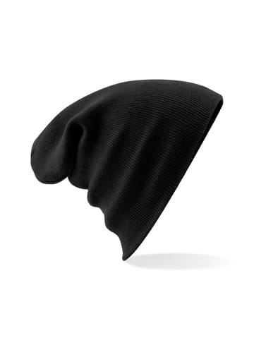 Yuhu Unisex Strickmütze in vielen Farben, für Damen und Herren in Schwarz