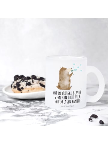 Mr. & Mrs. Panda Große Teetasse Bär Seifenblasen mit Spruch in Transparent