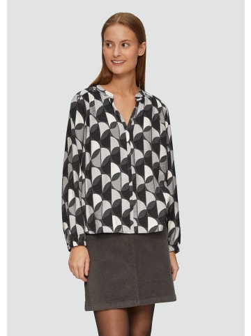 s.Oliver Bluse langarm in Grau-mehrfarbig
