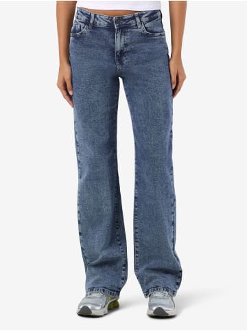 Noisy may Straight Fit Jeans in Medium Blue Denim