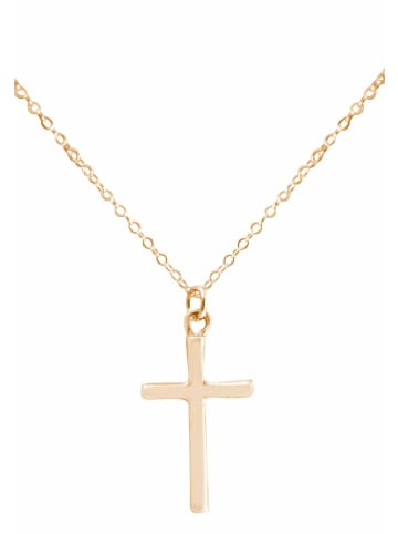 Gemshine Halskette mit Anhänger KREUZ in gold coloured