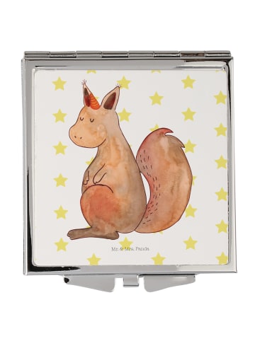 Mr. & Mrs. Panda Schminkspiegel Einhorn Glauben ohne Spruch in Weiß