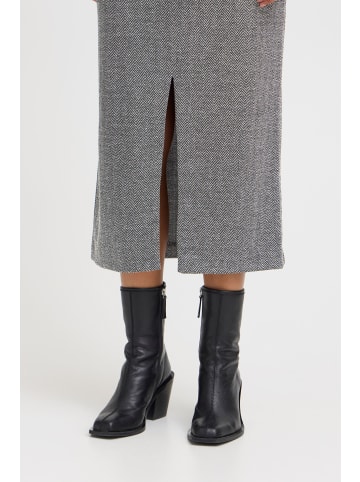 ICHI Casual IHKATE Regular fit in Black/White Herringbone