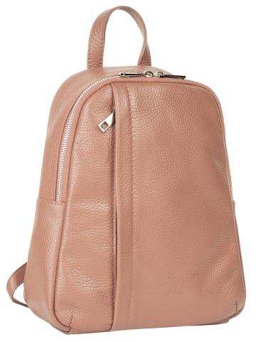 Samantha Look Rucksack echt Leder in alt-rosa