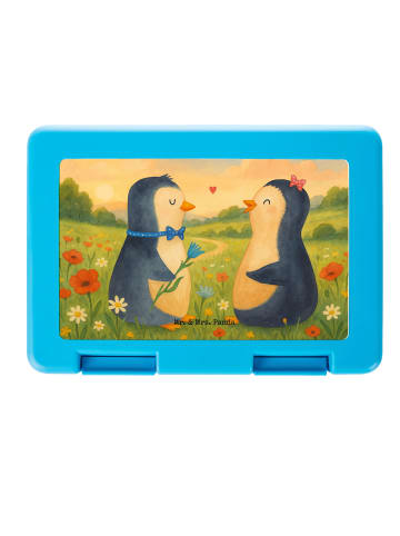 Mr. & Mrs. Panda Snackbox Pinguin Pärchen Design ohne Spruch in Weiß