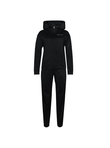 Champion Trainingsanzug Hooded Tracksuit in schwarz