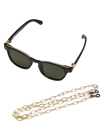 Urban Classics Urban Classics Unisex Sunglasses Italy with chain in black/gold/gold