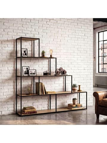 CALICOSY Bücherregal COLORADO in Schwarz - (W) 160 x (H) 157 x (L) 30 cm