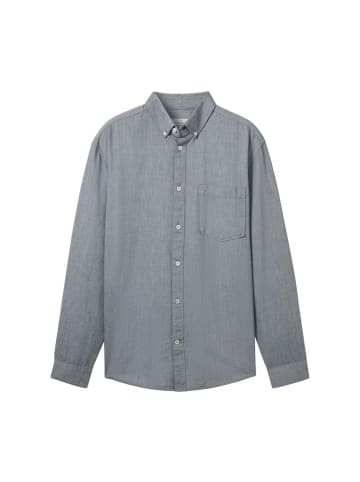 Tom Tailor Langarm Business Hemd für Herren in blau