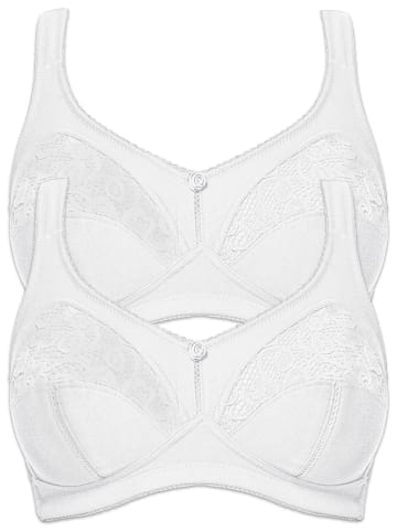 SUSA 2er Pack Entlastungs BH Topsy Plus in Weiss Weiss