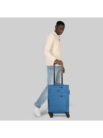 Smartbox Edition 04 4 Rollen Kabinentrolley 55 cm mit Dehnfalte slate-blue