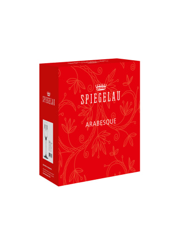Spiegelau 2 er-Set Arabesque Champagnergläser in Transparent