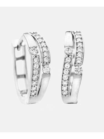Vanlere Ohrringe aus 375 Weißgold mit Zirkonia