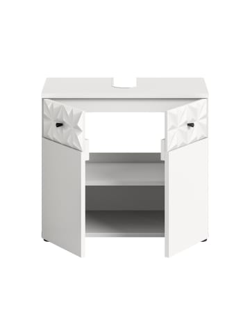 ebuy24 Waschbeckenunterschrank Prisma Weiß 35 x 37 cm